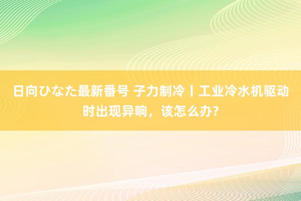 日向ひなた最新番号 子力制冷丨工业冷水机驱动时出现异响，该怎么办?
