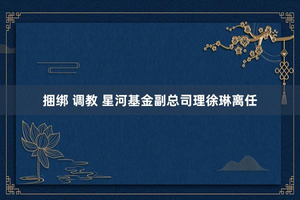 捆绑 调教 星河基金副总司理徐琳离任